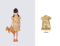 HININI original design 2021 summer cool childrens girls dress improved Chinese style cheongsam baby skirt