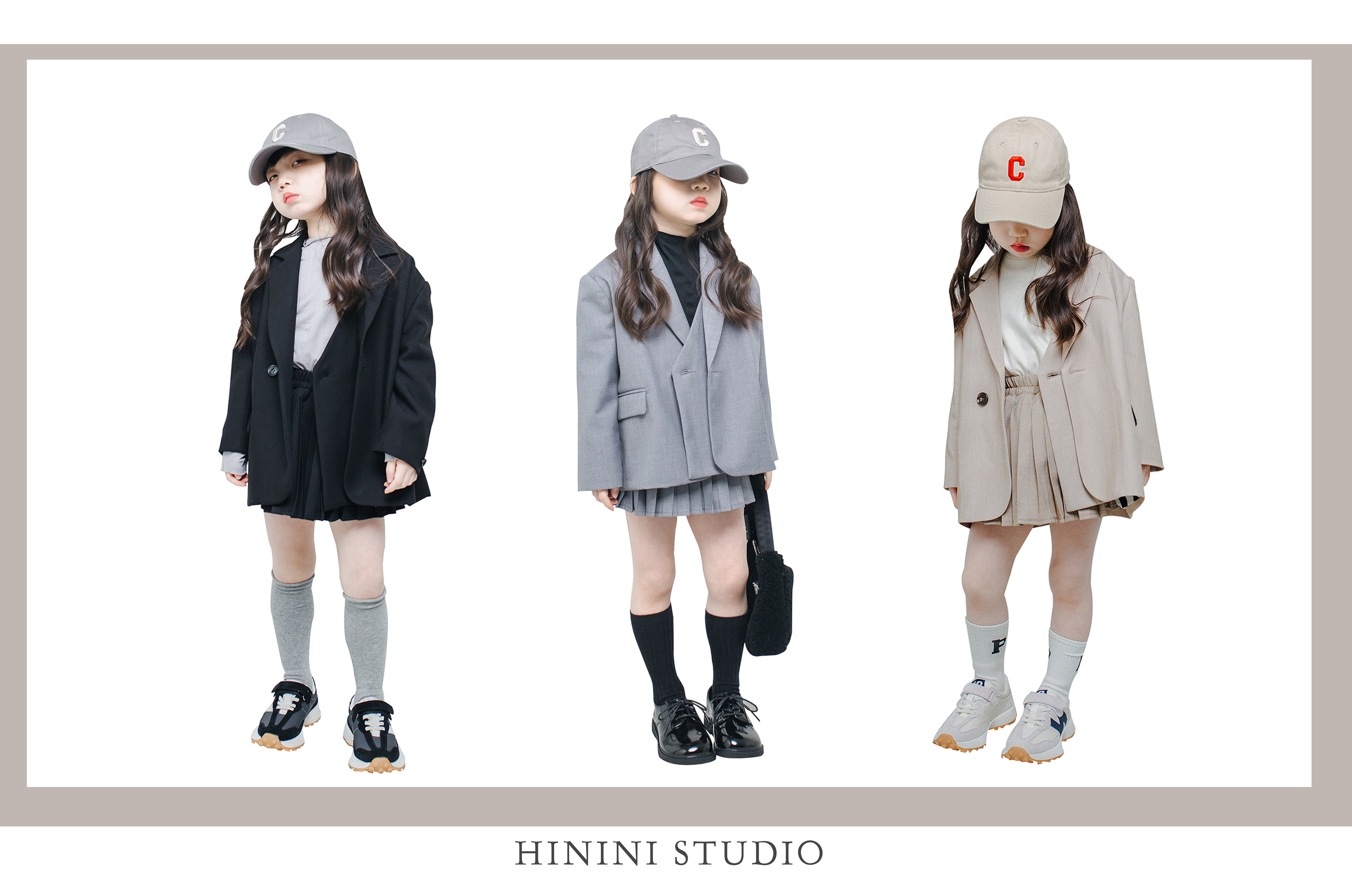 HININI Original design 2022 Spring children male and female children's suits jacket foreign pie Little West suit handsome and pro