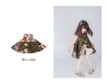 HININI original design 2021 summer new children and girls tencel cotton cool princess dress