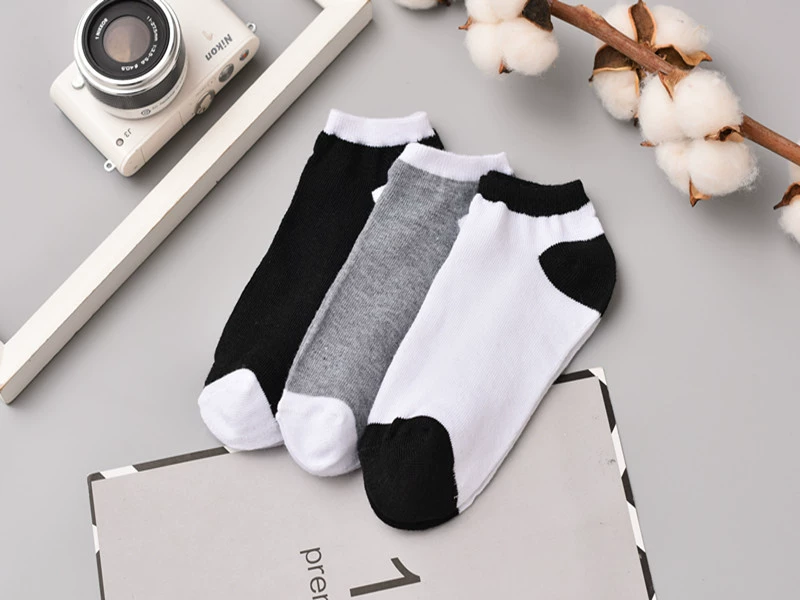 10 đôi vớ ống ngắn miệng nam và nữ vớ cotton thể thao vớ sọc thấp để giúp tàu vớ mùa hè mỏng bán buôn