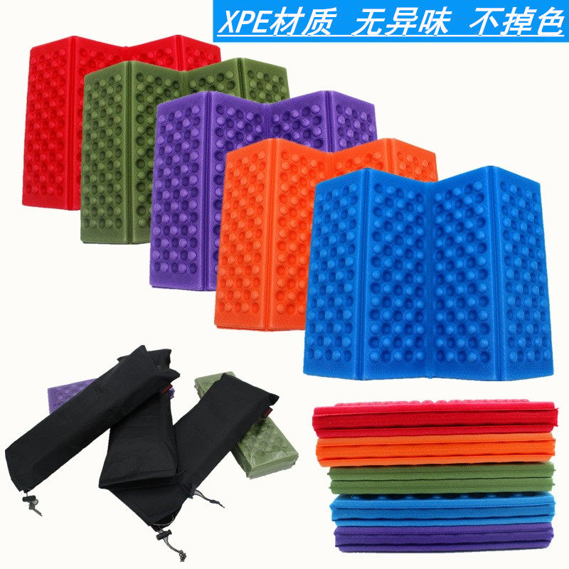 Hot sale XPE honeycomb massage moisture-proof cushion outdoor foam portable four-fold picnic mat dirty and cool without smell