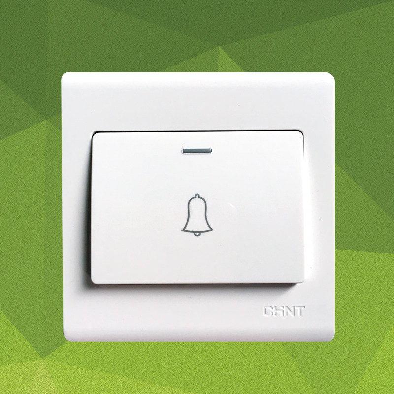 Positive Thai Doorbell Switch 86 Type NEW7D Doorbell Switch Panel Wall Wired Doorbell Switch Self reset 220V