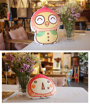 Chachas original design small bread plush pillow animation pillow Cute peach cake sofa cushion