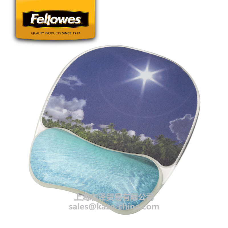 Fellowes Antibacterial mouse pad Wrist support Silicone hand pad Personalized color men and women mouse pad wrist support