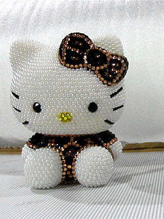 Slime small flower cat cartoon car swing piece BAO WEN cat deposit money barrel deposit money pot KT cat tennis red girl girl gift