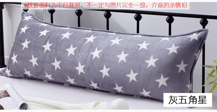 Flannel đôi gối mở rộng 1,2 m sang trọng vỏ gối 1,5m vỏ gối mùa đông ấm áp dày lên gối đỡ cổ
