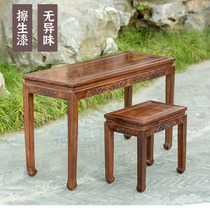 Carved Rover Rosewood guqin table stool wipe lacquer no smell tenon structure solid wood table Yangzhou guqin table Ming and Qing Dynasty