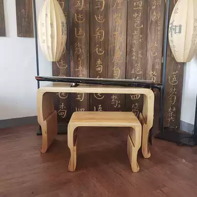 Yangzhou Tongmu Guqin table and stool wipe raw lacquer log ribbon resonance box environmental protection no smell good