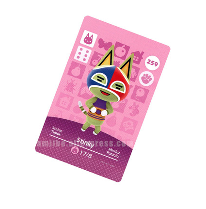 Животные леса Друзья AMIIBO Кот Yan Queen Lemon Na Char Guang Peng Huaoli Oli Жители Карточка Пятно