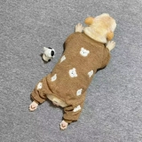 Сражаться с четвероногим одеждой для любимой собаки зимняя одежда мопс бульдог плюс бархатный утолщенный теплый боксерский костюм