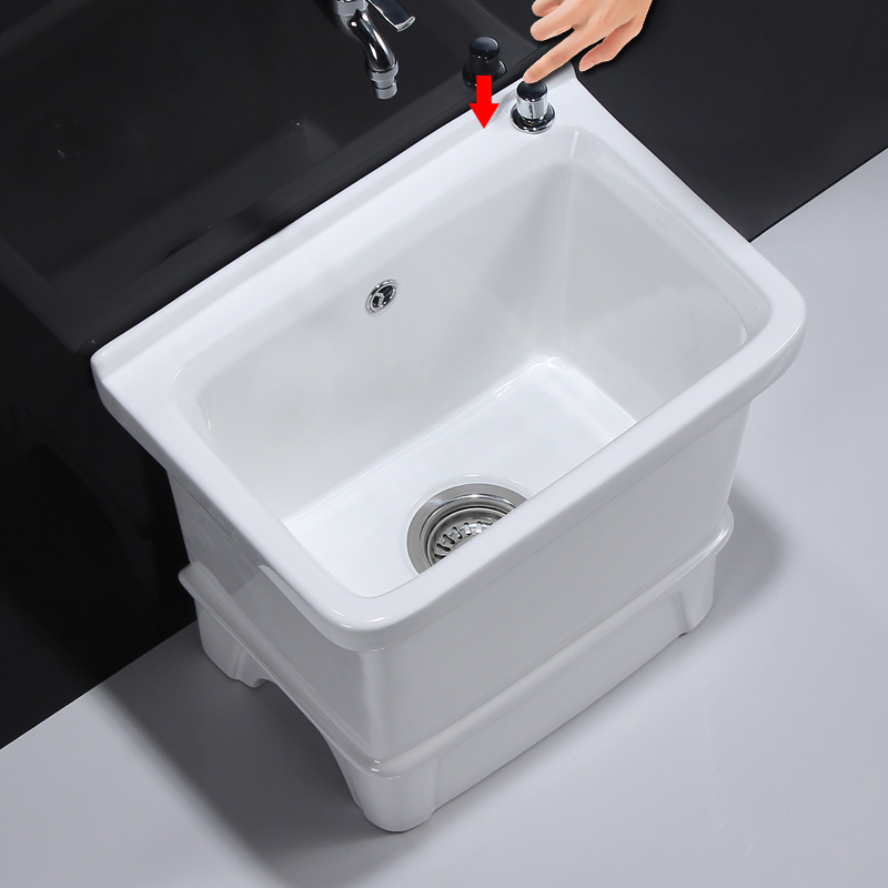 Mo collar ceramic mop pool small balcony powder room mop pool sink household floor-to-ceiling mop pool wash basin