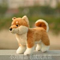 Xuất khẩu mô phỏng truy cập búp bê Shiba Inu Akita chó chân tay với dây con chó con chó đồ chơi sang trọng búp bê chó - Đồ chơi mềm gấu bông trà sữa