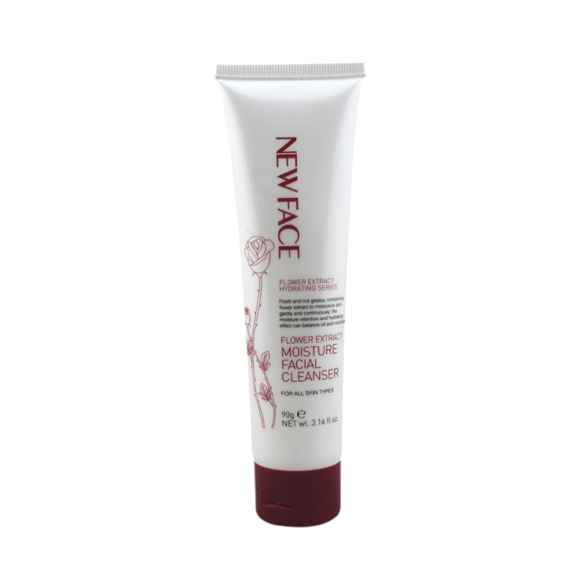 NEW FACE/新面孔花朵精粹保湿洗面奶90g补水滋润洁面乳专柜正品