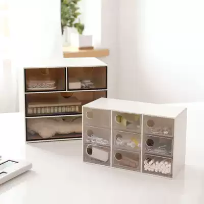 Good product drawer type storage box acrylic stationery jewelry finishing storage box parts box office small goods Cabinet