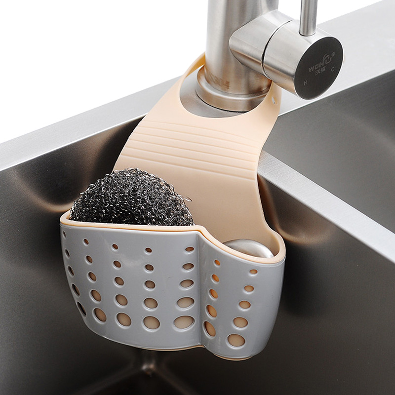 Japanese kitchen sink faucet can be hung drain basket pool sponge drain rack bathroom hanging basket rack