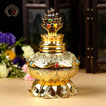 Tibetan supplies Cairou Treasure Bottle all-alloy Moonibao Ruyi Baobottle is dedicated to the Pendulum Gold