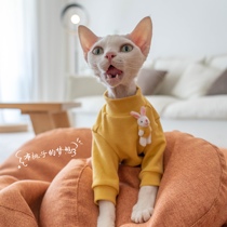 Gingerain Devin cat clothes without woolen cat Abbey short pure cotton mill with thick autumn and small rabbit necrolade