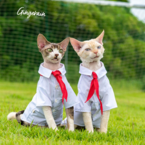 GINGERAIN DEVIN CAT CLOTHING PRIMARY SCHOOL ACTIVITY SCHOOL UNIFORM Cat Anti-wrinkle Uniform Art and Suburban Tours Out