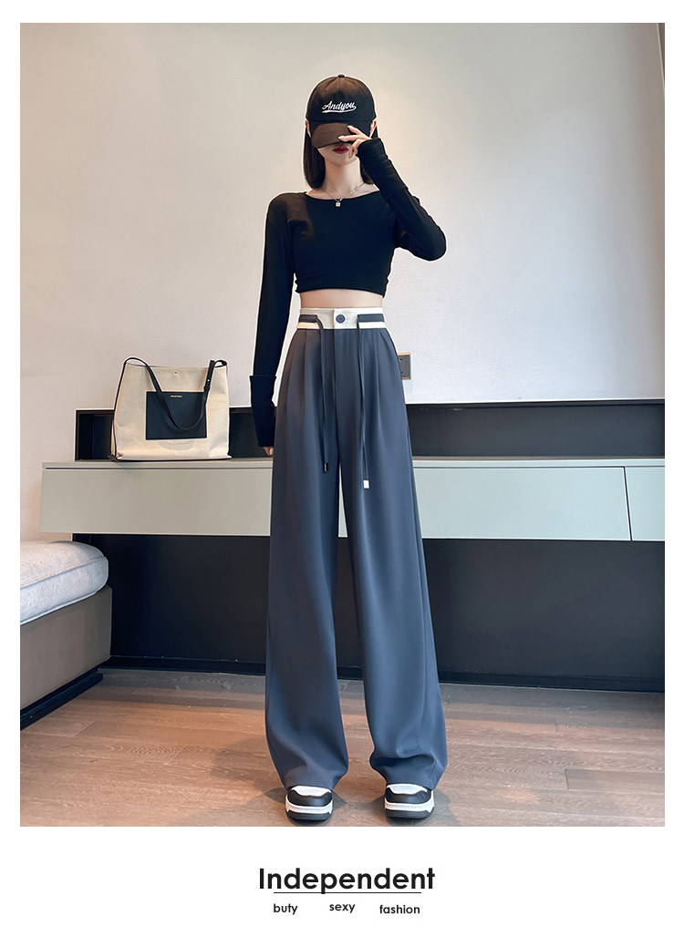 Комплект, штаны, высокая талия, оверсайз           