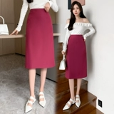 Розовый пиджак классического кроя, летняя юбка, подходит для подростков, средней длины, высокая талия, свободный прямой крой, с акцентом на бедрах