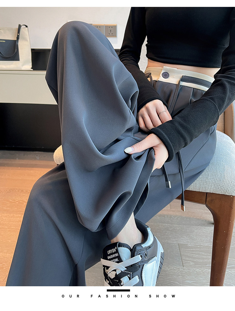 Комплект, штаны, высокая талия, оверсайз           