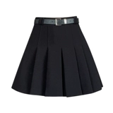 Осенняя юбка в складку, защитное белье, костюм, мини-юбка, плиссированная юбка, высокая талия, подходит для подростков, А-силуэт