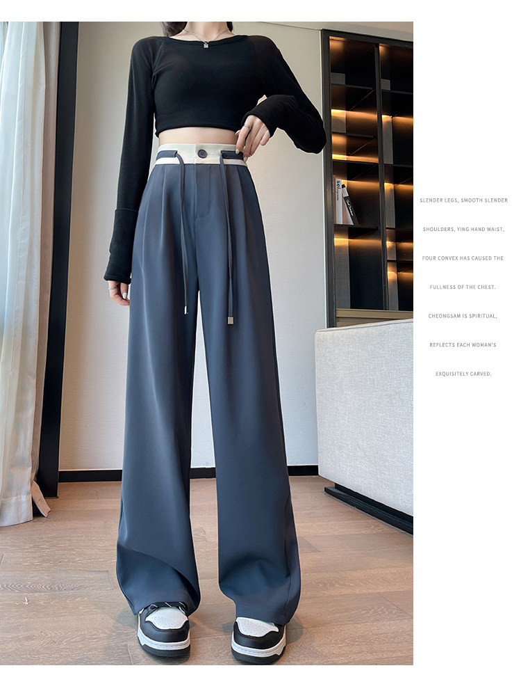 Комплект, штаны, высокая талия, оверсайз           