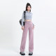 Dirty pink denim pants women's spring and autumn 2023 new high waist thin straight tube loose drape floor mopping wide leg pants