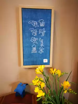 Cloth old cloth pure hand embroidery painting collage personality decorative painting cloth stickers retro decorative painting text