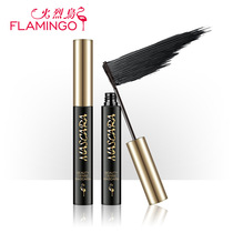 Flamingo mascara thick bright black curl slim long waterproof sweatproof small brush head makeup 61329