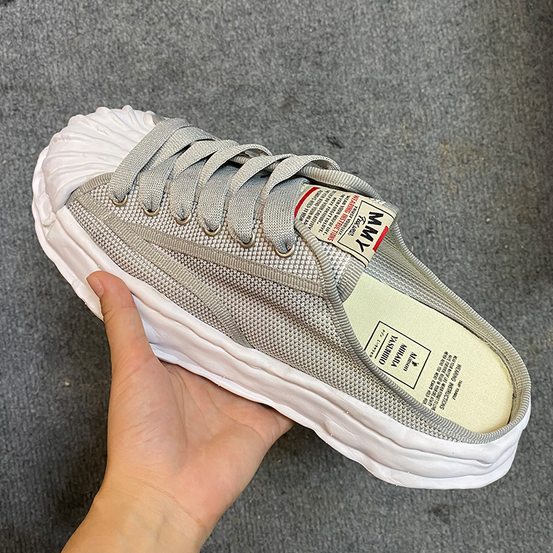 Correct Miyuan Kangyu niche shell head MMY dissolving shoes 2022 canvas shoes Shawn Yue casual slippers half drag