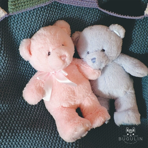 Розовая кукла, галстук-бабочка, плюшевая коричневая синяя игрушка, с медвежатами, подарок на день рождения