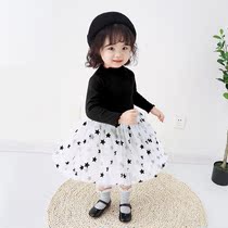 Baby long sleeve dress spring dress Foreign color 1-3 years old 2 Spring and Autumn girls baby princess dress children skirt dress