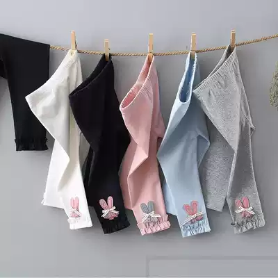 Female baby spring pants girls wear pants outside Children Baby foreign style safety pants spring and autumn trousers 0-1-3 years old 2