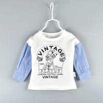 Baby 2021 spring dress Korean version of boys and girls children long sleeve T-shirt baby baby base shirt coat tide 0-1-3 years old