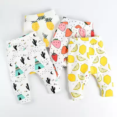 INS baby Harem pants spring and autumn children's clothing pants Baby big pp crotch pants 0-1-3 years old 2 Korean butt pants