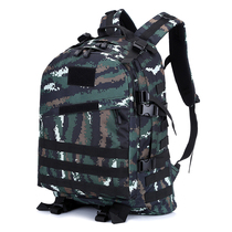 Outdoor backpack Tabby camouflage backpack Male 3D travel camping mountaineering bag double backpack