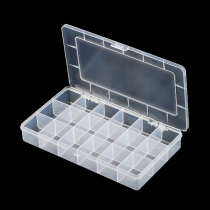 107 small fixed grid 18 grid storage box parts box screw box sample box with lid plastic box accessories box