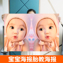 Baby portrait poster wall sticker baby big picture cute early childhood poster wedding room decoration wall sticker