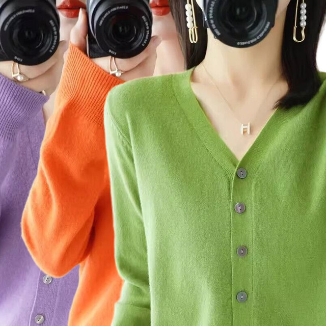 Outer jacket top knitted base sweater cashmere shirt