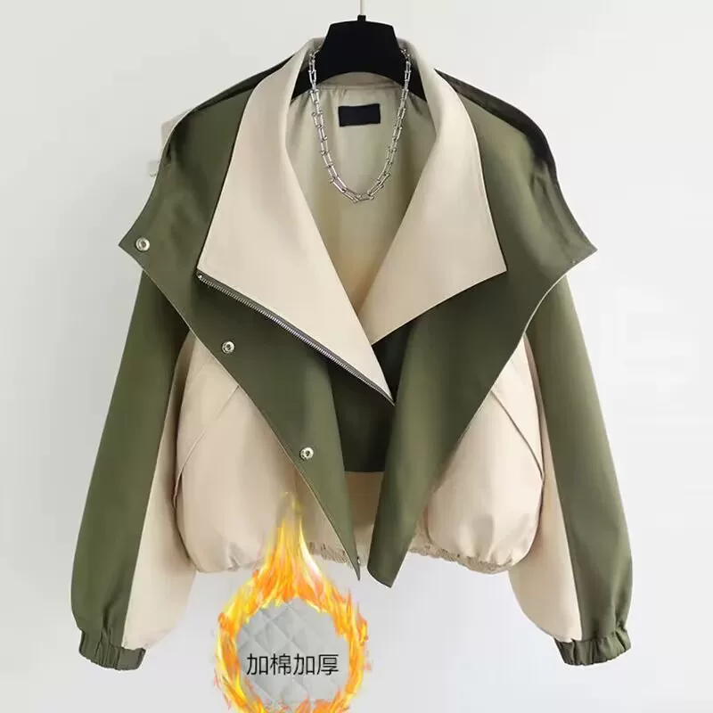 (Cross-border trading), бренд демисезонный trench coat, куртка, повышенная толщина, для подростков