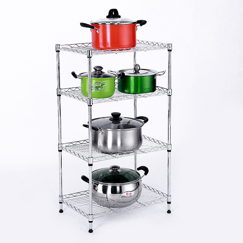 25cm wide clip-sewn containing layer frame 4-layer slit narrow shelving kitchen pan frame stainless steel colour shelving shelf multilayer