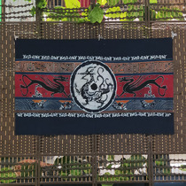 Chinese style retro hanging curtain minimalist room decoration painting Ethnic Handicraft Miao Wax Dyeing Painter Residence Decoration Painting Cloth