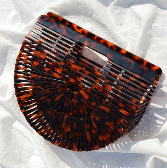 Ins super hot chic on 2022 new bag ladies beach summer small portable rattan acrylic woven mini