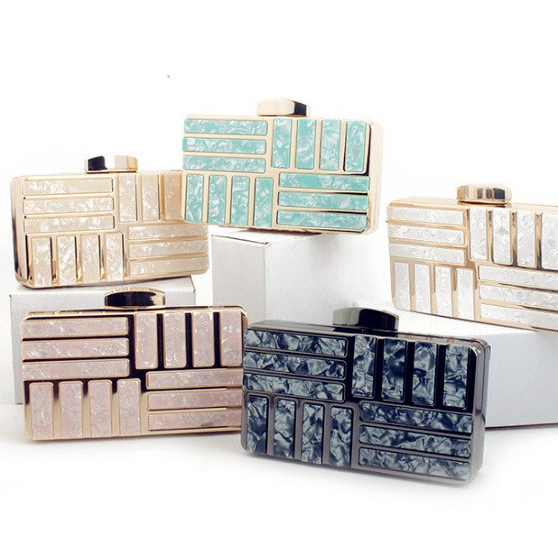 Fairy bag 2022 new acrylic banquet clutch bag dress wedding banquet bag chain messenger small bag