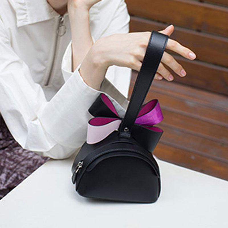 Evening clutch bag women's patent leather small bag women's hand bag bow crossbody mini sequin shoulder bag ladies