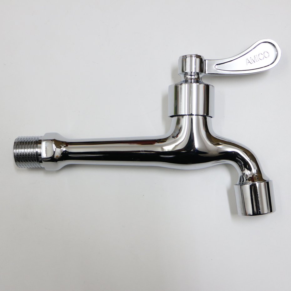 Emekko lengthened tap brass ceramic core mop pool washing machine tap 4 in single cold quick opening