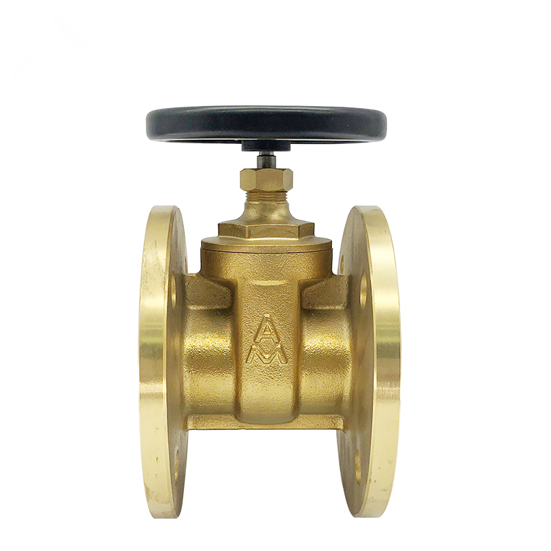 Emiko brass flange gate valve Z45W-16T thickened high temperature resistant copper flange valve 106DN506580100