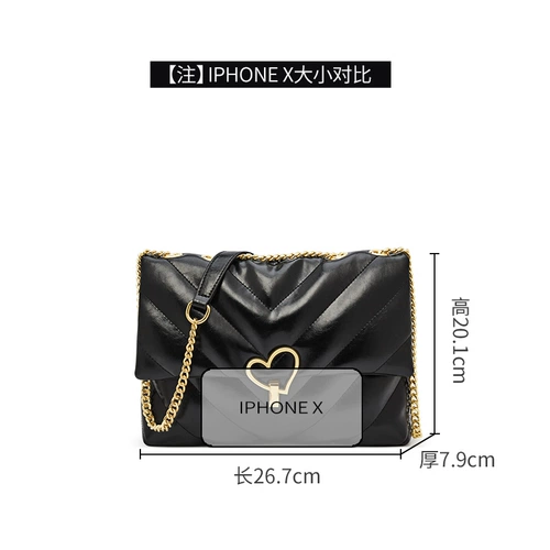 Сумка на одно плечо, цепь на цепочке, сумка через плечо, сумка подмышку, коллекция 2023, осенняя, премиум класс