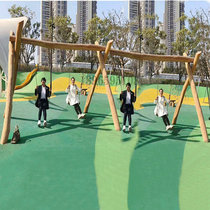Sophora wood childrens outdoor swing chair seesaw large toy park home B&B double kindergarten wooden swing